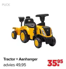 Baby-Dump PUCK Tractor + Aanhanger aanbieding
