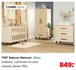 Baby-Dump TWF Salerno Walnoot - Baby aanbieding