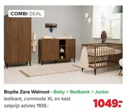 Baby-Dump Bopita Zara Walnoot aanbieding