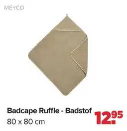 Baby-Dump MEYCO Badcape Ruffle - Badstof aanbieding