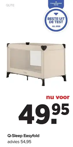 Baby-Dump Qute Q-Sleep Easyfold aanbieding