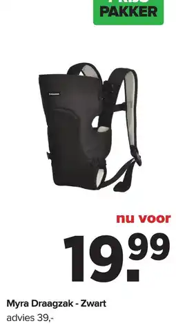 Baby-Dump Myra Draagzak - Zwart aanbieding