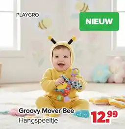 Baby-Dump Playgro Groovy Mover Bee Hangspeeltje aanbieding