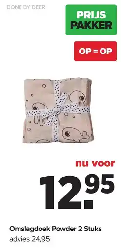 Baby-Dump Done by deer Omslagdoek Powder 2 Stuks aanbieding