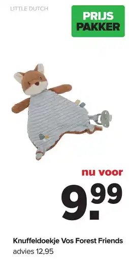 Baby-Dump Little Dutch Knuffeldoekje Vos Forest Friends aanbieding