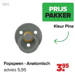 Baby-Dump Bibs Fopspeen - Anatomisch aanbieding