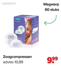 Baby-Dump Lansinoh Zoogcompressen aanbieding