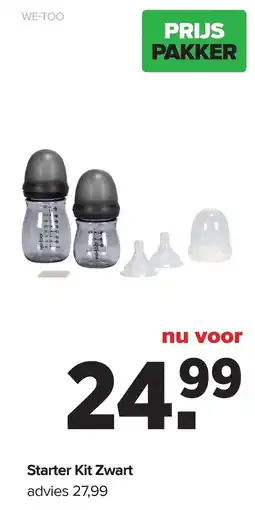 Baby-Dump we-too starter kit zwart aanbieding