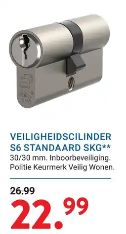 Kluswijs SKG veiligheidscilinder s6 standaard aanbieding