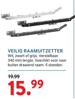 Kluswijs veilig raamuitzetter aanbieding