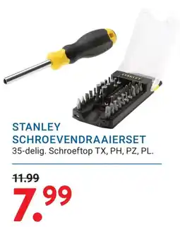 Kluswijs Stanley schroevendraaierset aanbieding