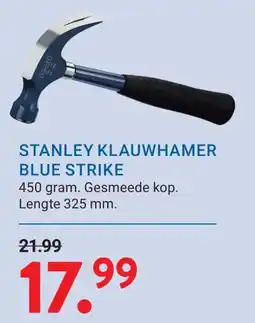 Kluswijs stanley klawwhamer blue strike aanbieding