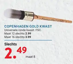 Kluswijs Copenhagen Gold kwast aanbieding