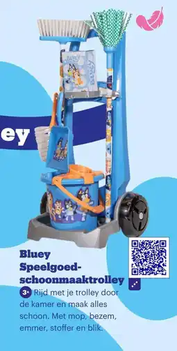 Bol.com Bluey Speelgoed-schoonmaaktrolley aanbieding