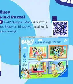 Bol.com Bluey 4-in-1 Puzzel aanbieding