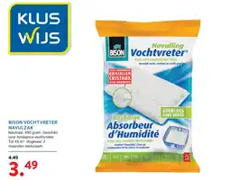 Kluswijs BISON VOCHTVRETER NAVULZAK aanbieding