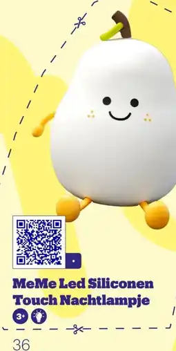 Bol.com MeMe Led Siliconen Touch Nachtlampje aanbieding