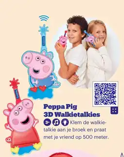 Bol.com Peppa Pig 3D Walkietalkies aanbieding