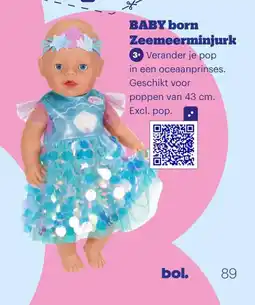 Bol.com BABY born Zeemeerminjurk aanbieding