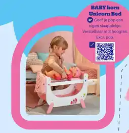 Bol.com BABY born Unicorn Bed aanbieding