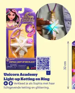 Bol.com Unicorn Academy Light-up Ketting en Ring aanbieding