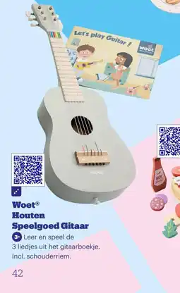 Bol.com Woet Houten Speelgoed Gitaar aanbieding