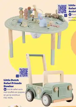 Bol.com Little Dutch Safari Friends Activiteitentafel XL aanbieding