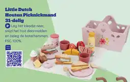 Bol.com Little Dutch Houten Picknickmand 31-delig aanbieding