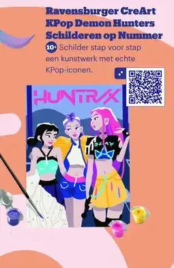 Bol.com Ravensburger CreArt KPop Demon Hunters Schilderen op Nummer aanbieding
