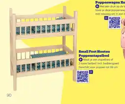 Bol.com Small Foot Houten Poppenstapelbed aanbieding