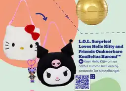 Bol.com L.O.L. Surprise! Loves Hello Kitty and Friends Omkeerbare Knuffeltas Kuromi™ aanbieding