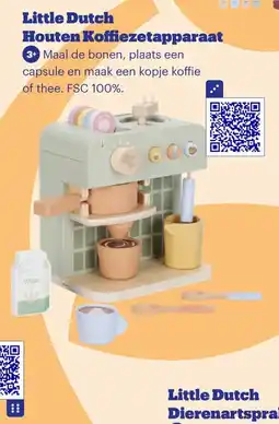 Bol.com Little Dutch Houten Koffiezetapparaat aanbieding