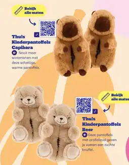 Bol.com Thu!s Kinderpantoffels Capibara aanbieding