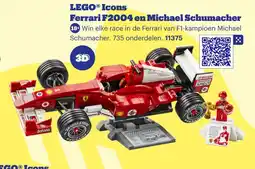 Bol.com LEGO Icons Ferrari F2004 en Michael Schumacher aanbieding
