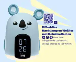 Bol.com HiBuddies Nachtlamp en Wekker met Geluidseffecten aanbieding