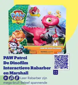 Bol.com PAW Patrol De Dinofilm Interactieve Rabarber en Marshall aanbieding