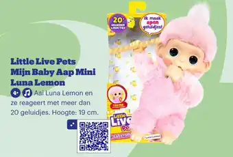 Little Live Pets Mijn Baby Aap Mini Luna Lemon