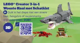 Bol.com LEGO Creator 3-in-1 Woeste Haai met Schatkist aanbieding