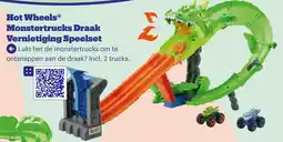 Bol.com Hot Wheels Monstertrucks Draak Vernietiging Speelset aanbieding
