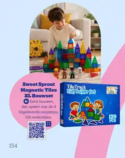 Bol.com Sweet Sprout Magnetic Tiles XL Bouwset aanbieding