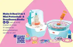 Bol.com Make It Real 2-in-1 Mini Pottenbak- & Draaikunst Studio aanbieding