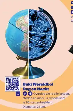 Bol.com Buki Wereldbol Dag en Nacht aanbieding