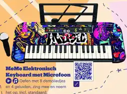 Bol.com MeMe Elektronisch Keyboard met Microfoon aanbieding
