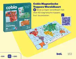 Bol.com coblo magnetische toppers wereldkaart aanbieding