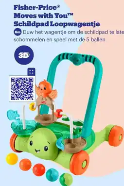 Bol.com Fisher-Price Moves with You Schildpad Loopwagentje aanbieding