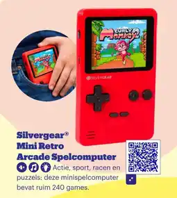 Bol.com Silvergear Mini Retro Arcade Spelcomputer aanbieding