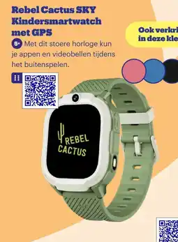Bol.com Rebel Cactus SKY Kindersmartwatch met GPS aanbieding