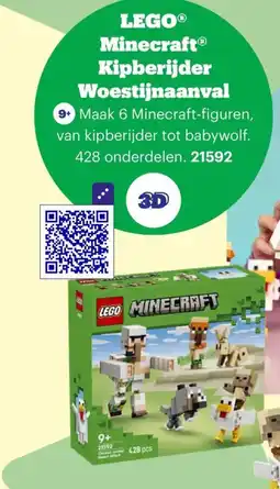 Bol.com LEGO Minecraft Kipberijder Woestijnaanval aanbieding