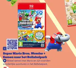 Bol.com Nintendo Switch Super Mario Bros. Wonder + Samen naar het Bellabelpark aanbieding