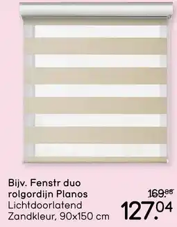 Leen Bakker Fenstr duo rolgordijn Planos aanbieding